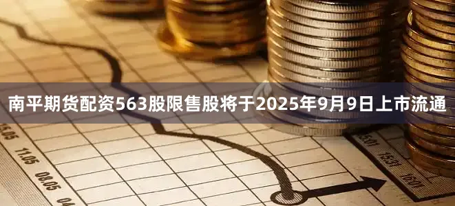 南平期货配资563股限售股将于2025年9月9日上市流通