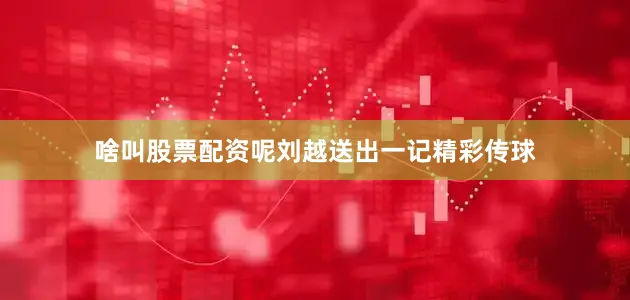啥叫股票配资呢刘越送出一记精彩传球